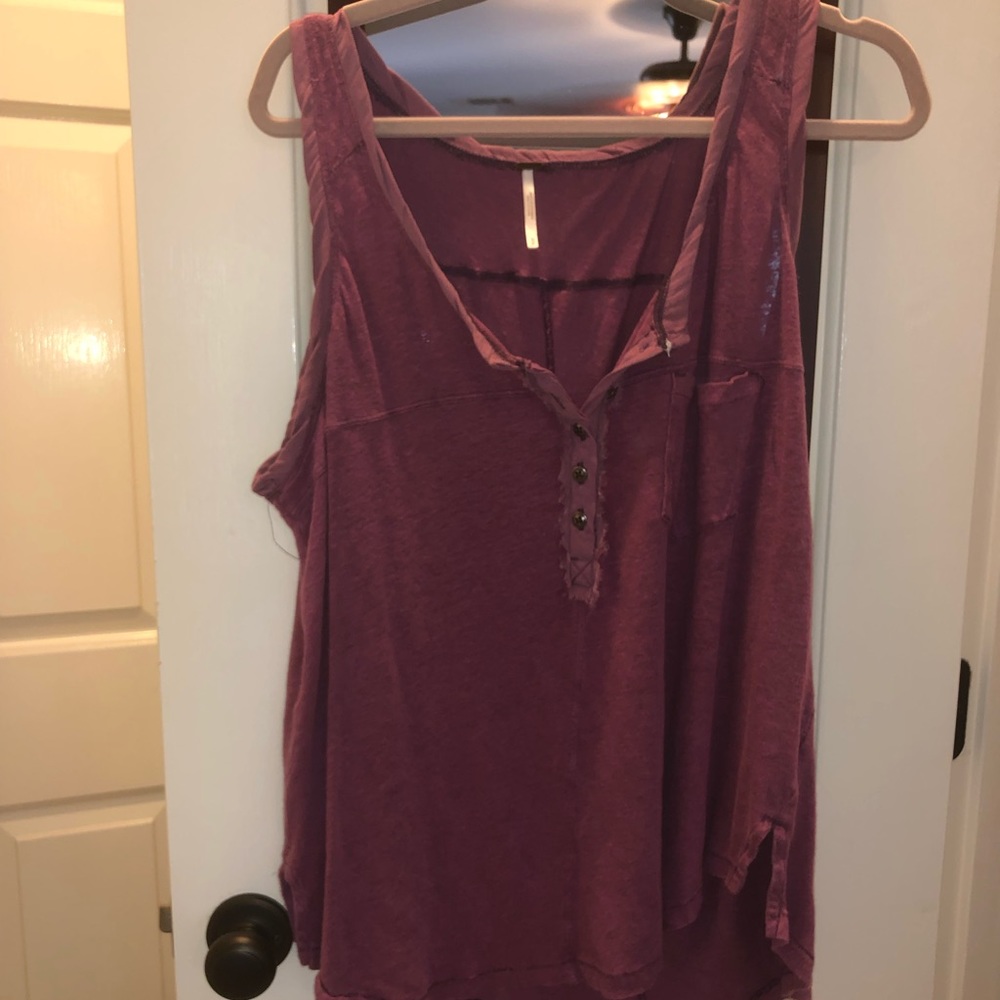 Free people distressed tank